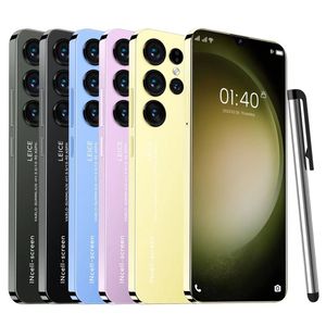 3 horas quentes !!quente!6,8 polegadas 5G S23 Ultra Cell Phones Desbloquear Tela de toque Tela celular Telefone Androids Smartphone Câmera Telefone HD Display Face Celulares Telefones celulares