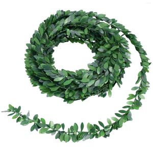 Decorative Flowers Vines Garland Hanging Green Leaves Headband Ornament Wreath Artificial Garlands