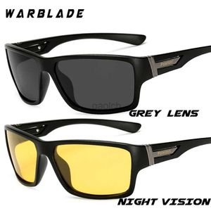 Sunglasses WarBLade Night Vision Sunglasses for Men UV400 Protection Night Driving Glasses Male HD Polarized Yellow Lens Sun Glasses W1821 24412