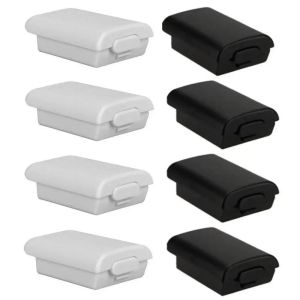 Accessori 100/50/20pcs Case di copertina per back cover per batteria AA ricaricabile per Xbox 360 Controller wireless Nuovo gioco Accessori Balck White