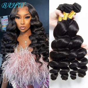 12a Raw Indian Loose Wave Hair Bundles Virgin Human 134 PCS Natural Black Wholesale for Women 240401