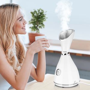 Jonisk ansiktsångare Deep Cleaning Steamer Cleaner Face Sprayer Machine Blackhead Remover Vakuum Acne Nålar 240409