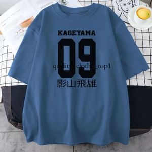 Herren T-Shirts Kageyama Tobio Haikyuu Anime Shirt Herren Sommer Frauen Mode Baumwoll T-Shirt Kinder Hip Hop Boy Tops Mädchen Camiseta Hombre Round Neck Kurzarm 386