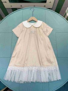 Popularne dziewczyny imprezowy koronkowy koronkowy spódnica rąbek design dziecięce rozmiar 90-150 cm Designer Designer Ubranie Summer Princess Sukienka 24 kwietnia