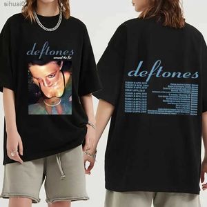 Kvinnors t-shirt hiphop-deftones kvinnor plus size sommar t shirt män mode grafik estetiskt tryck bomull tshirt modedesign toppar teesl2403