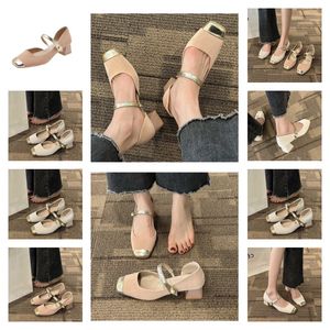 dress shoe designer heels Slingback pump Woman canvas tweed Summer Goatskin Grosgrain Luxury back sandal