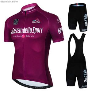 Cycling Jersey Sets Tour De Italy DITALIA Cycling Jersey Sets Mens Bicyc Short Seve Cycling Clothing Bike maillot Cycling Jersey + Bib Shorts L48