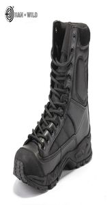 Militärarmee Stiefel Männer schwarze Lederwüste Kampfarbeit Schuhe Winter Herren Knöchel Taktik Mann Plus Größe 2108306647217