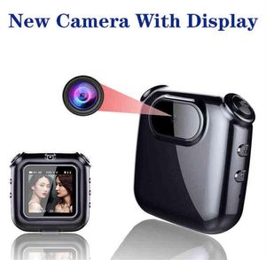 Mini Camera With Display 1080P FHD Audio Video Voice Po Recorder DV Camera Portable Clip Necklace Pandent Body Cam Camcorder H22044618131