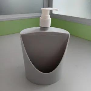 Liquid Soap Dispenser Kitchen med svamphållare 500 ml Pumpflaska för EL