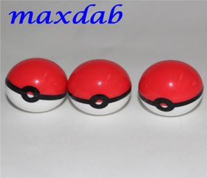 Pokeball kiselbehållare silikon burk dab vaxbehållare för silikonburkar koncentrera fall 1556485