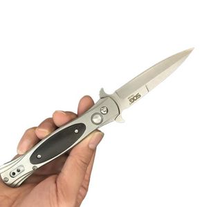 SOG st2 carbon fiber steel handle tactical automatic knife CPM bm3300 A07 162 utx85 camping pocket knife7289880