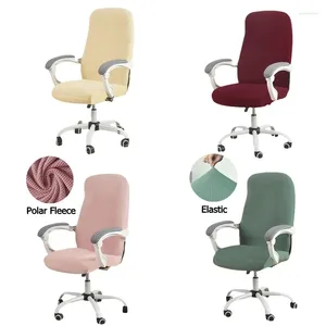 Chair Covers Polar Fleece Office Cover Water Resistant Jacquard Computer Elastic Armchair Slipcover For Living Room