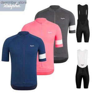 Radsporttrikot setzt raphaful Sommer Radfahren Jersey Road Cycling Sets Herren Pro Bicy Bib Shorts Mountain Bike Cycling Anzüge Maillot Ciclismo L48