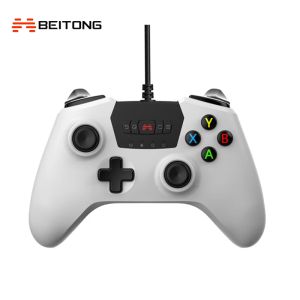 GamePADS Original Beitong Spartan 2 Wired GamePad Game Controller med USB Joystick Support Turbo -funktion för PC Notebook Android Steam