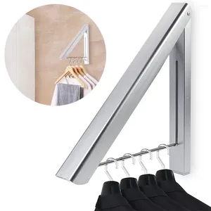 Hangers Retractable Clothes Drying Rack Folding Hanger Collapsible Closet Organizer Space Saving Wall Mounted Metal Laundry