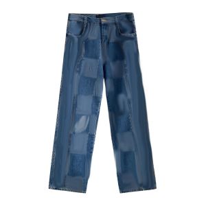 Jeans Mens Designer Jeans Classic Nigo Purple Jeanstassel Damaged Denim Hole Pants Slim Fit Designer Jeans