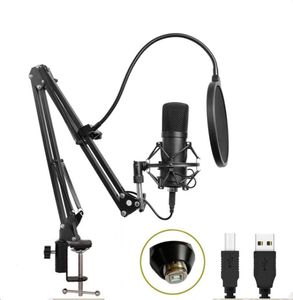 Kit de microfone USB BM700 192KHz24bit Microfone de condensador de podcast para PC Karaoke YouTube Studio Recording Mikrofo2028103