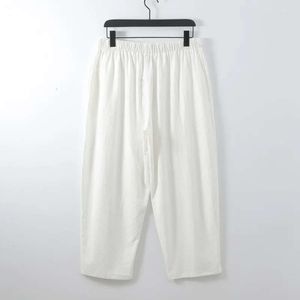 Plus Pants Male Size Loose Men Summer Men S Cotton Big Sizes Wide Leg Linen Pant Oversized Jogger Trousers Large XL s