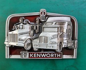 1 PCS Kenworth Kamyon Toka Hebillas Cinturon Men039s Western Kovboy Metal Kemer Tokası 4cm genişliğinde Kemerler8040028