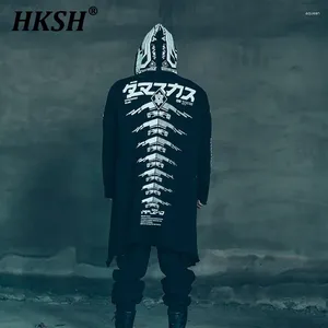معاطف الخندق للرجال HKSH Spring Autumn Tide Punk Functional Long Dark Displing Japanese Gothic Coat Coat Robe Windbreaker HK0872