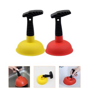 2 datorer Pipe Cleaner Toalett Unclog Plunger Mini Bathtub Scavengers Sink Kitchen TPR Drain Liten