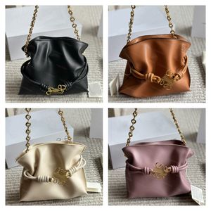 Top Loes Designer Shoulder Bags For Women New Fashion Garbage Style Chain Underarm Bag 10A Real Leather Lady Luxury Underarm Tote Bag