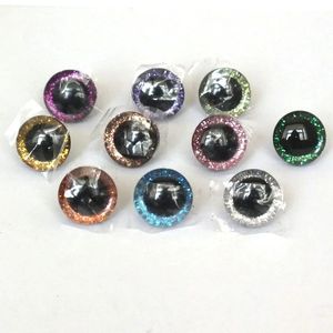 50pcs/lot 품목 16mm/20mm/25mm 사다리꼴 반짝이는 장난감 장난감 눈 아이 DIY 인형을위한 흰색 와셔 240329