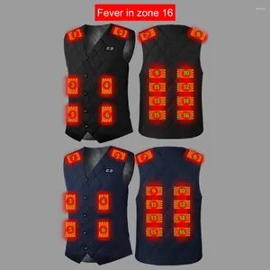 Hunting Jackets 16 Places Zones Heated Vest 3 Gears Thermal Clothing USB Charging Electric Heating Women Men For Outdoor Travel