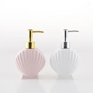 Liquid Soap Dispenser Creative Ceramic Lotion Bottle Press Art Shampoo Hand Wash Bath Shower Shell