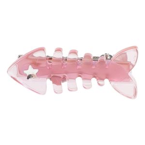 Pink Small Fish Barb Hairpin Style Duck Mouth Clip Sidan Sense Accessories Design Nytt hårbang Clip I1M3