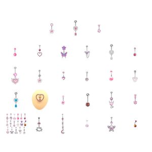 Näsringar Studs smycken kirurgiskt stål septum clicker ring punk kvinnor män zirkonhopp kropp PS0894 Drop Delivery OTQC6