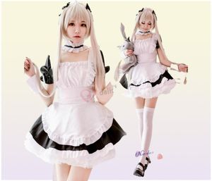 Crossdresser Sissy Maid Dress Anime Yosuga No Sora Kasugano Sora Cosplay Costume 여성 남성 Kawaii 할로윈 파티 6678049