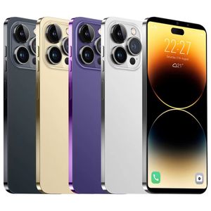 Face id i15 i14 pro max 5g smartphones smart 4g lte octa core 256gb 512gb 1tb Android OS 6,7 polegadas Toda a tela USB-C 3.0 GPS 20MP Botão de ação da câmera