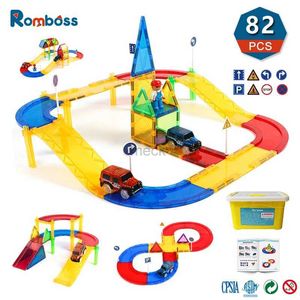 Dekompression Toy Romboss Orbit Magnetic Childrens Toys Plastic Material Lätt spår Splicing Magnetic Kid Toy Childrens födelsedagspresenter 240413