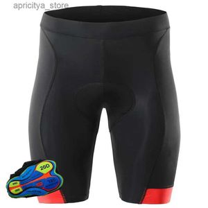 Radsportshorts Black Herren Cycling Shorts MTB Bike Fahrrad 20d gepolstert Bib Short MTB Shorts Herren Lycar Elastic Bicyc Shorts Hosen xxs-5xl L48