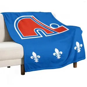 Blankets Vintage Quebec Hockey - Retro Nordiques Throw Blanket Sofa For Baby Soft