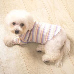 Dog Apparel Autumn Teddy Pet Supplies Than Bear Striped Vest Cute Warm Clothing Classic Design Clothes