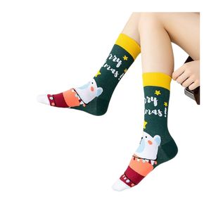 2024 Christmas Socks Cotton Funny Party Favor Men Graphic Socks Santa Claus Elk Snowman Cartoon Breathable Printing Xmas Happy Gift Festive Gift