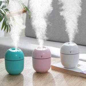 Luftfuktare 220 ml mini luftfuktare USB aroma diffusor mist maker skrivbordsoljedoft diffuser smart hemapparat med LED -ljus