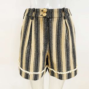 Kvinnornas leggings Autumn/Winter Star paljett Stripe Bearded Edge Shorts