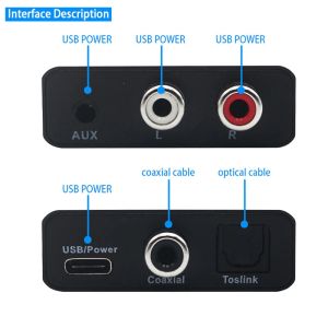 Anslutningar Analog till Digital Audio Coaxial Converter Digital Audio Converter