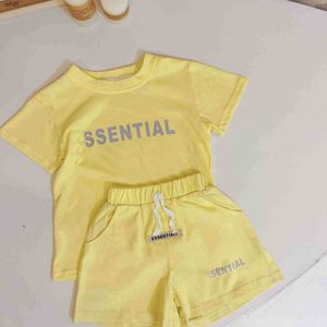 Kleidungsstücke Kleidung Jungen Designer Kleinkind Kleidungsstücke Sommer Baby Kurzarm Temperatur Shorts 2pcs Kostüm für Kinder C 995 C240413
