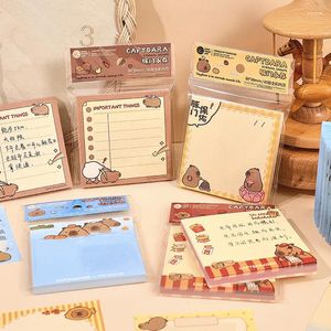 Pcs/lot Capybara Memo Pad Sticky Note Cute N Times Stationery Label Notepad Post Office School Supplies Korean