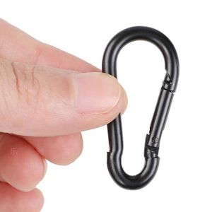 1PC Muti-Funtional Metal Keychain Clip Hooks D Carabiner Hooks Connector för smycken Making Key Ring DIY Fishing Climbing