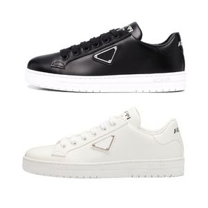 Designer de couro Casual Men Sapatos Black Branco Piso Coloqueiro Colo