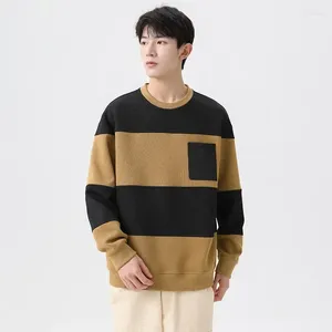 Colegados masculinos 2024 Autumn/Winter Hong Kong Sweater casual largo de tamanho grande de casal