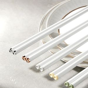 Chopsticks 5Pairs Multi-color Anti-sleak Easy Pitcher Chinese Tableware Light Style Kitchen Tools Household Family