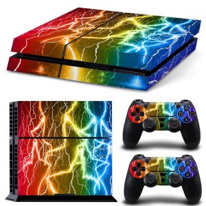 PS4 Konsolu için Serin Tasarım ve PS4 STICKE PS4 STICKE için PS4 Cilt Çıkartması için 2 Denetleyici Çıkartma Seri Tasarım