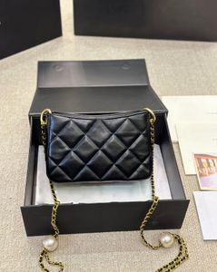 高品質のデザイナーバッグクラシックバッグMaxi Womens Handbag Real Leather Caviar Lambskin Black Quilted Purse Crossbody Sholdledチェーンバッグ